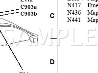 In Roof Diagram for 2002 Lincoln LS  3.9 V8 GAS