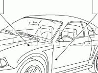 Hydraulic Brake Actuation Diagram for 2002 Ford Mustang  3.8 V6 GAS