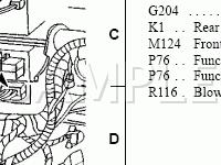 Behind Dash Panel Diagram for 2002 Ford Mustang GT 4.6 V8 GAS