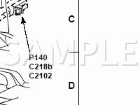 Bottom Of Steering Column Diagram for 2002 Ford Ranger  3.0 V6 FLEX