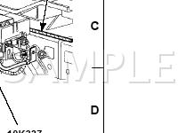 Behind Instrument Cluster Diagram for 2002 Mercury Sable  3.0 V6 GAS