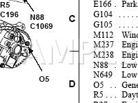 Engine Compartment Diagram for 2002 Mercury Sable  3.0 V6 GAS