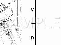 Engine Compartment, Fender Diagram for 2002 Ford Taurus  3.0 V6 GAS