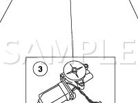 Rear Door Glass Run & Components Diagram for 2002 Lincoln Town CAR Signature 4.6 V8 GAS