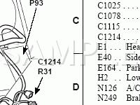 Engine Compartment Diagram for 2002 Ford Windstar  3.8 V6 GAS