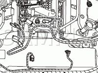 Engine Compartment Component Locations Diagram for 2003 Lincoln Aviator  4.6 V8 GAS