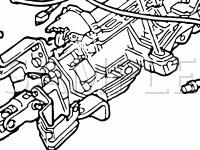 Parking Brake Release Switch Components Diagram for 2003 Ford Crown Victoria  4.6 V8 CNG