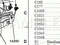 Engine Compartment Components Diagram for 2003 Ford Crown Victoria  4.6 V8 GAS