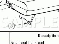 Rear Bench Seat Diagram for 2003 Ford E-150 Econoline  5.4 V8 GAS