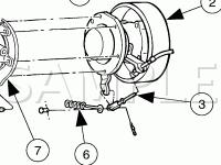 Parking Brake Components Diagram for 2003 Ford E-350 Econoline  6.8 V10 GAS