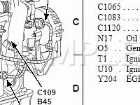 Engine,Rear ZETEC Engine Diagram for 2003 Ford Escape  2.0 L4 GAS