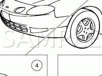 Air Bag Supplemental Restraint System Diagram for 2003 Ford ZX2  2.0 L4 GAS