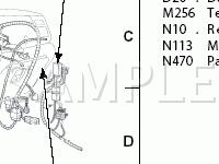 Dash Panel Component Location Views Diagram for 2003 Ford Excursion  6.8 V10 GAS