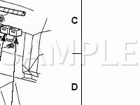 Under Dash Panel Component Location Views Diagram for 2003 Ford Excursion  6.8 V10 GAS
