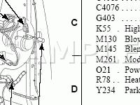 Vehicle Interior Component Location Views Diagram for 2003 Ford Excursion  7.3 V8 DIESEL