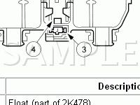 Brake Fluid Level Warning Switch Diagram for 2003 Ford Expedition  4.6 V8 GAS