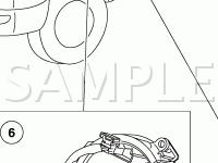 Air Bag & Safety Belt Pretensioner Supplemental Restraint System Deployable Components Diagram for 2003 Ford Expedition  5.4 V8 GAS