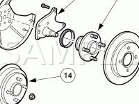 Underhood Component Locations Diagram for 2003 Ford Focus ZTW 2.3 L4 GAS