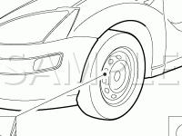 Wheel Sensor Locations Diagram for 2003 Ford Focus LX 2.3 L4 GAS