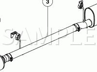 Exhaust Components Diagram for 2003 Ford F-550 Super Duty Pickup  6.0 V8 DIESEL