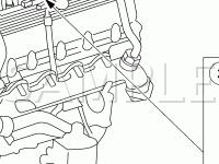 Ignition Coil and Spark Plug Locations Diagram for 2003 Ford F-250 Super Duty Pickup  6.8 V10 GAS