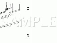 L/H Side Floor Wiring Harness and Connectors Diagram for 2003 Ford F-250 Super Duty Pickup  6.8 V10 GAS