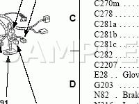 Behind Dash Panel Diagram for 2003 Ford F-550 Super Duty Pickup  6.8 V10 GAS