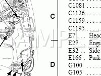 Engine Compartment Components Diagram for 2003 Ford F-550 Super Duty Pickup  6.8 V10 GAS