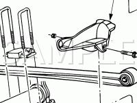 Front Suspension Components Diagram for 2003 Ford F-550 Super Duty Pickup  6.8 V10 GAS