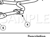 Exhaust System Diagram for 2003 Mercury Grand Marquis  4.6 V8 GAS