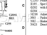 In LH Front Footwell Diagram for 2003 Mercury Grand Marquis  4.6 V8 GAS
