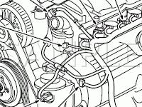 Engine Component Locations Diagram for 2003 Mercury Marauder  4.6 V8 GAS