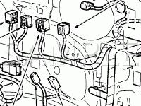 Door Component Locations Diagram for 2003 Mercury Marauder  4.6 V8 GAS