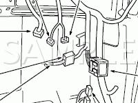Front Footwell Component Locations Diagram for 2003 Mercury Marauder  4.6 V8 GAS