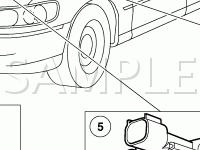 Engine Compartment Component Locations Diagram for 2003 Mercury Marauder  4.6 V8 GAS