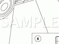 Air Bag And Safety Belt Pretensioner Supplemental Restraint System Sensor Components Diagram for 2003 Mercury Marauder  4.6 V8 GAS