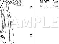 Behind Rear Seats Diagram for 2003 Mercury Mountaineer  4.6 V8 GAS
