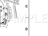 Rear, In Roof Panel Diagram for 2003 Mercury Mountaineer  4.6 V8 GAS