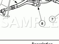 Steering System Components Diagram for 2003 Ford Mustang Cobra 4.6 V8 GAS