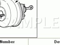 Brake Components Diagram for 2003 Ford Mustang Cobra 4.6 V8 GAS