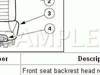 Seat Components Diagram for 2003 Ford Mustang Cobra 4.6 V8 GAS