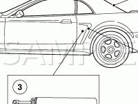 Convertible Top Diagram for 2003 Ford Mustang GT 4.6 V8 GAS