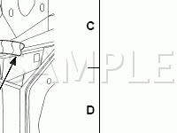 Engine Compartment, Rear, Top Diagram for 2003 Ford Ranger  2.3 L4 GAS