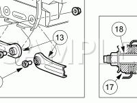 Rear Suspension Components Diagram for 2003 Ford Taurus  3.0 V6 GAS