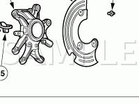 Rear Suspension Components Diagram for 2003 Ford Thunderbird  3.9 V8 GAS