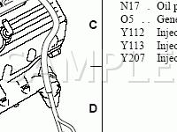 Engine Components Diagram for 2004 Ford Crown Victoria  4.6 V8 CNG