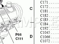 Engine Rear Diagram for 2004 Ford E-250 Econoline  4.6 V8 GAS