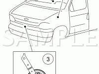 Horn Components Diagram for 2004 Ford E-350 Econoline  6.0 V8 DIESEL