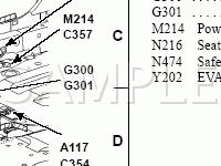 Vehicle Floor LH Side,Front Diagram for 2004 Ford Escape  2.0 L4 GAS
