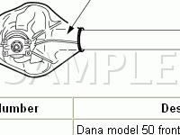 Front Axle  Diagram for 2004 Ford Excursion  6.0 V8 DIESEL